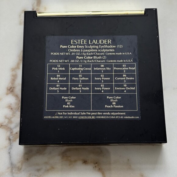 NEW! Estee Lauder Pure Color Envy Sculpting Eyeshadow and Blush Makeup Palette